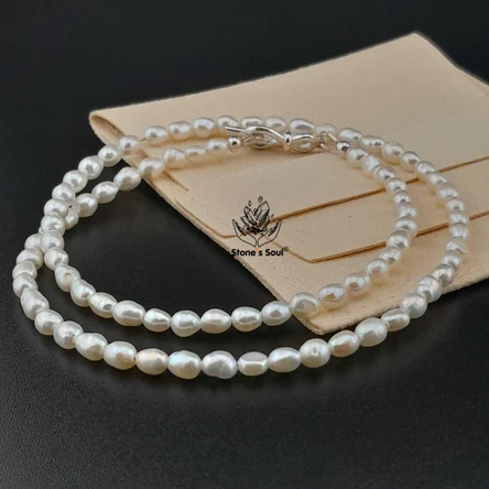 Чокер из натурального речного жемчуга